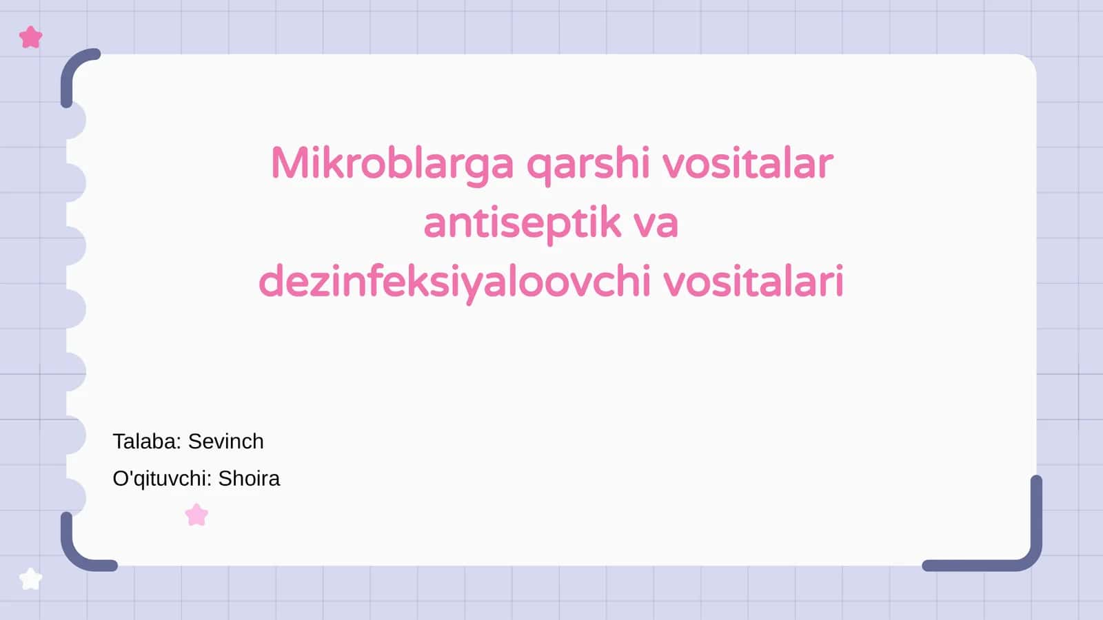 Mikroblarga qarshi vositalar 1