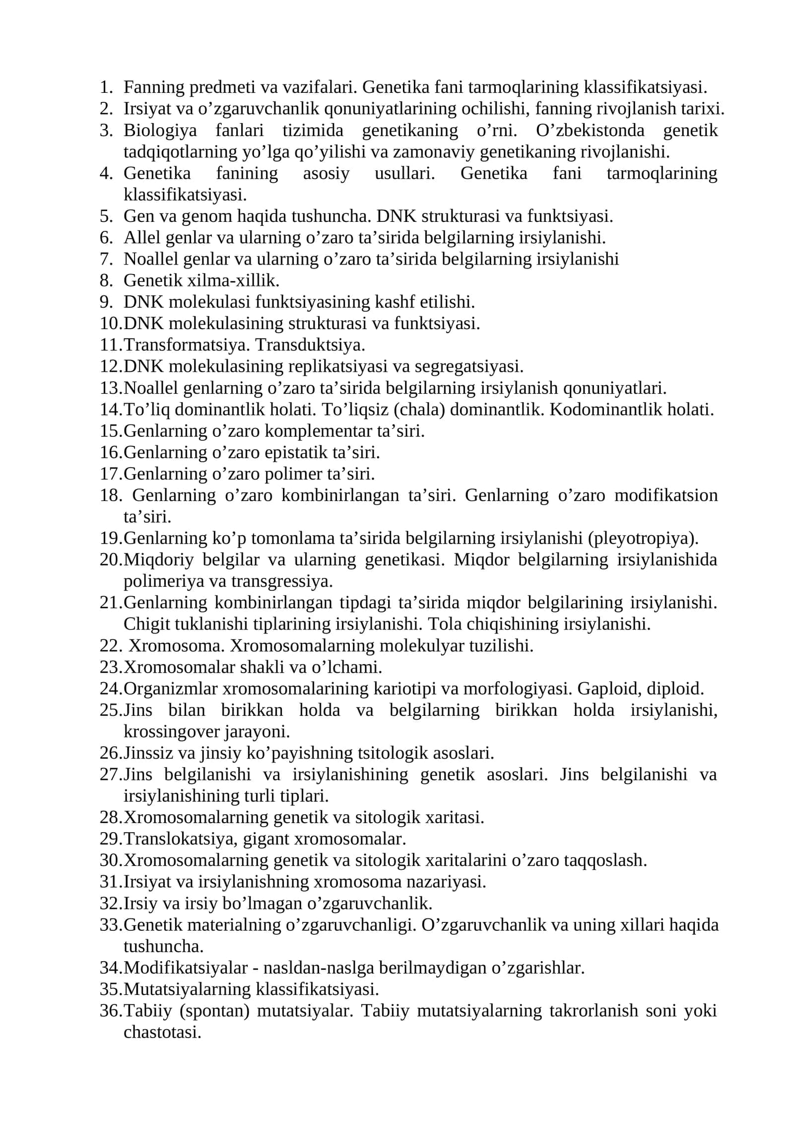 Genetika fanining asosiy usullari 1