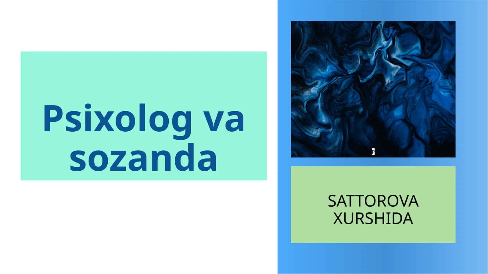 Psixolog va Sozanda 1