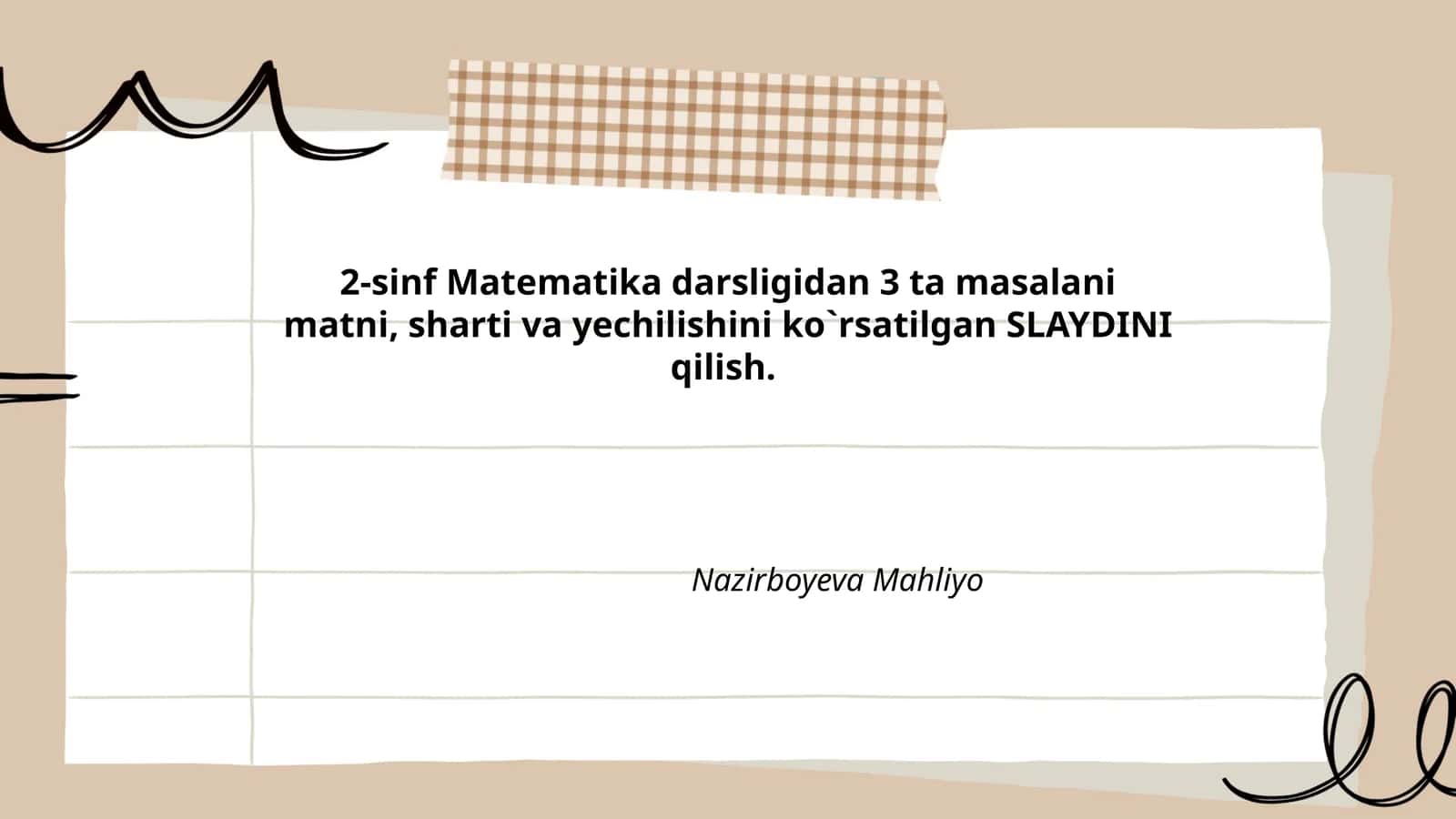 2-sinf Matematika darsligi 1
