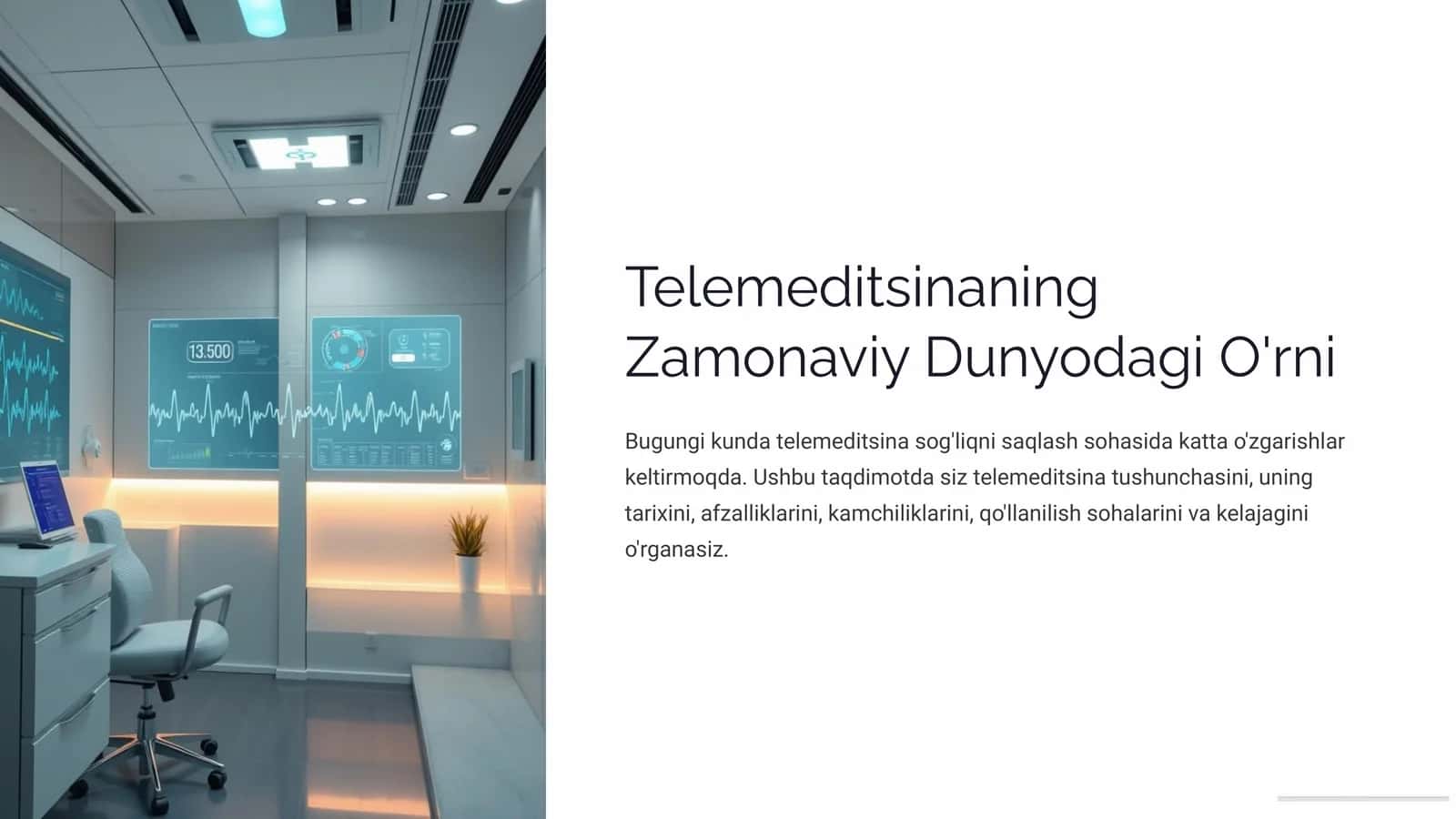 Telemeditsinaning Zamonaviy Dunyodagi O'rni 1