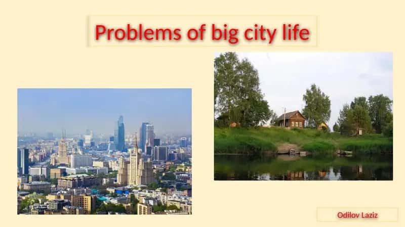 Problems of big city life 1