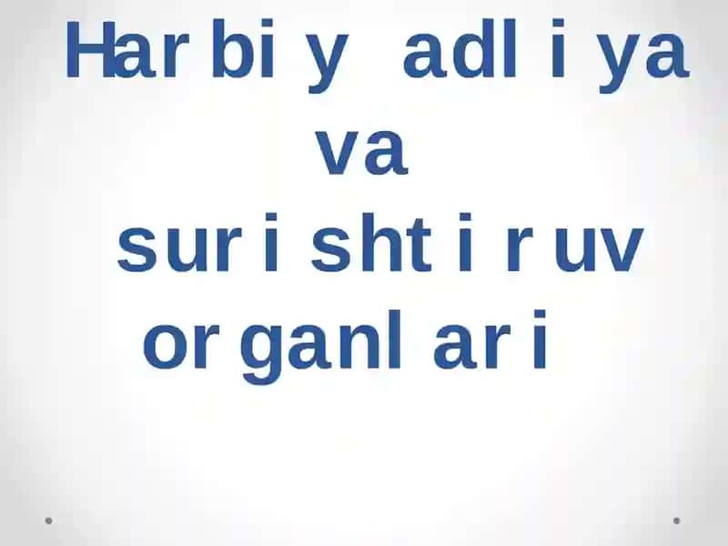 Harbiy adliya va surishtiruv organlari
