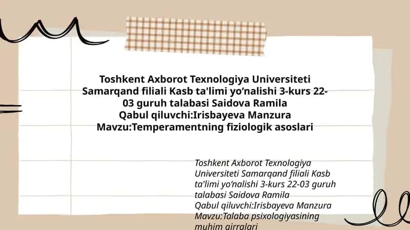 Temperamentning fiziologik asoslari 1