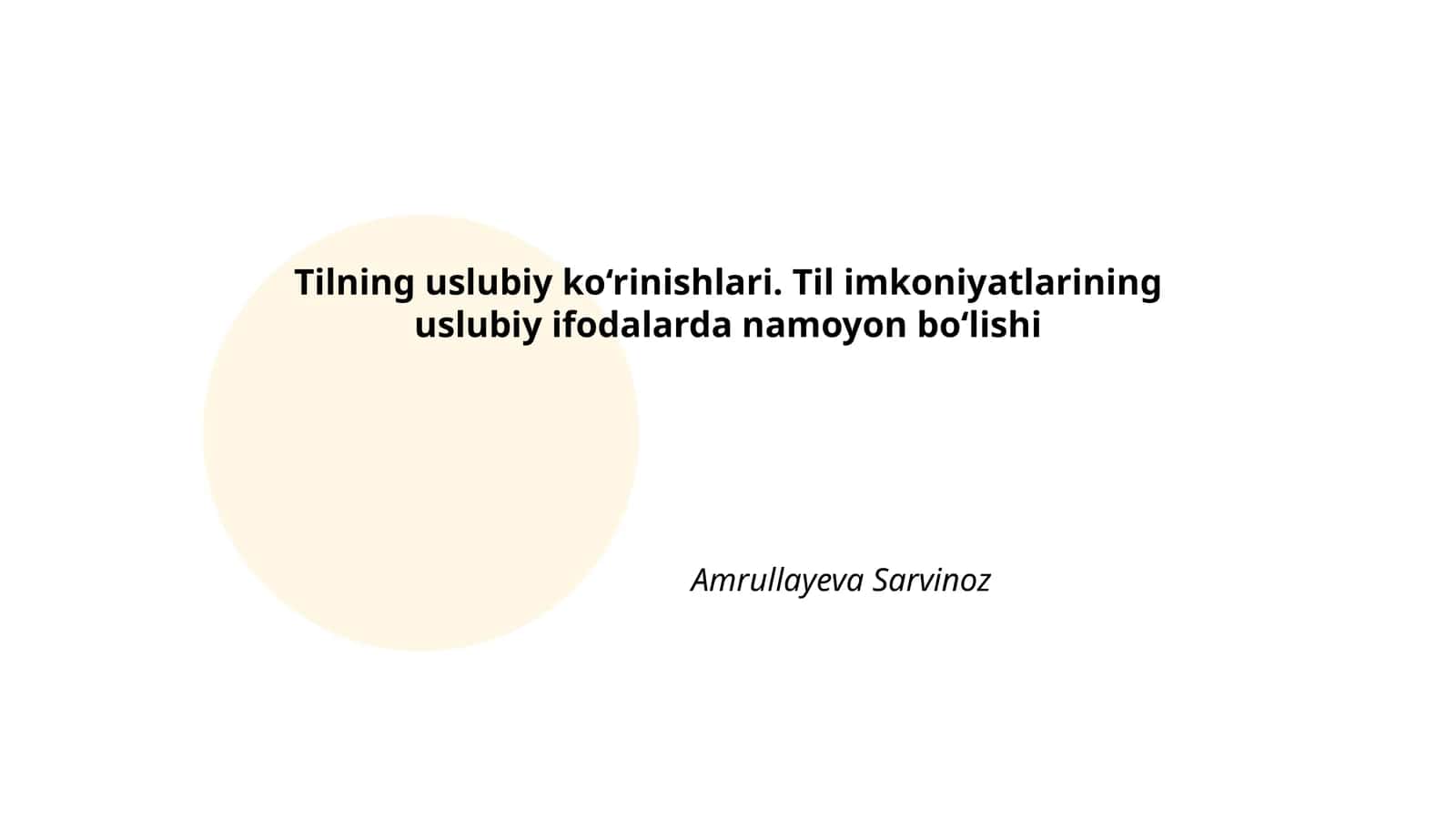 Tilning uslubiy ko‘rinishlari 1