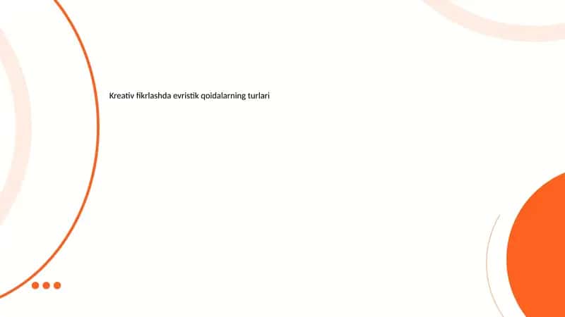 Evristik fikrlashda evristik qoidalarning turlari 1