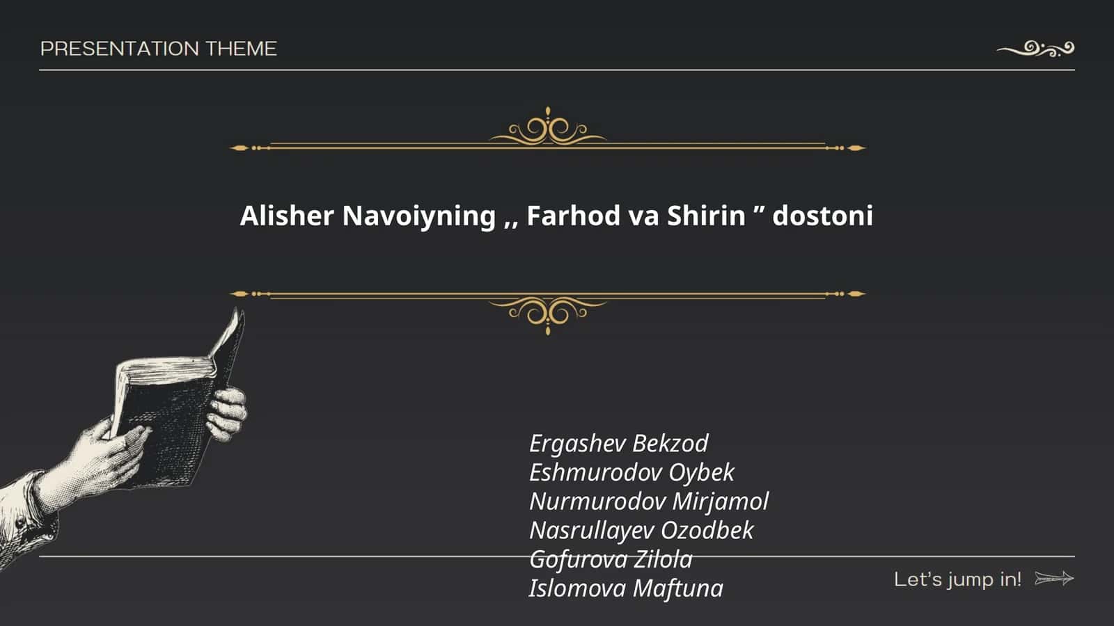 Farhod va Shirin dostoni 1