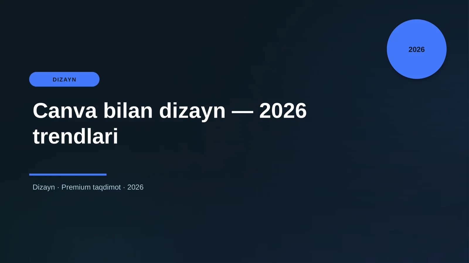 Canva bilan dizayn — 2026 trendlari 1