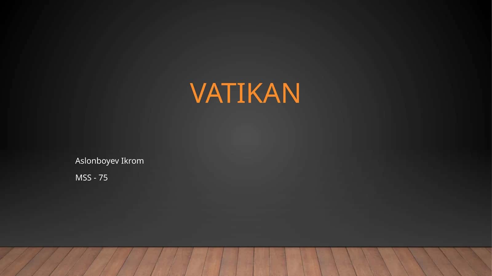 VATIKAN 1