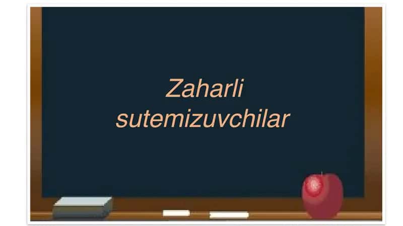 Zaharli sutemizuvchilar 1