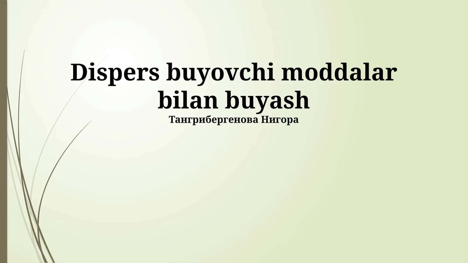 Turli sirtlarga qo'llash texnikalari 1