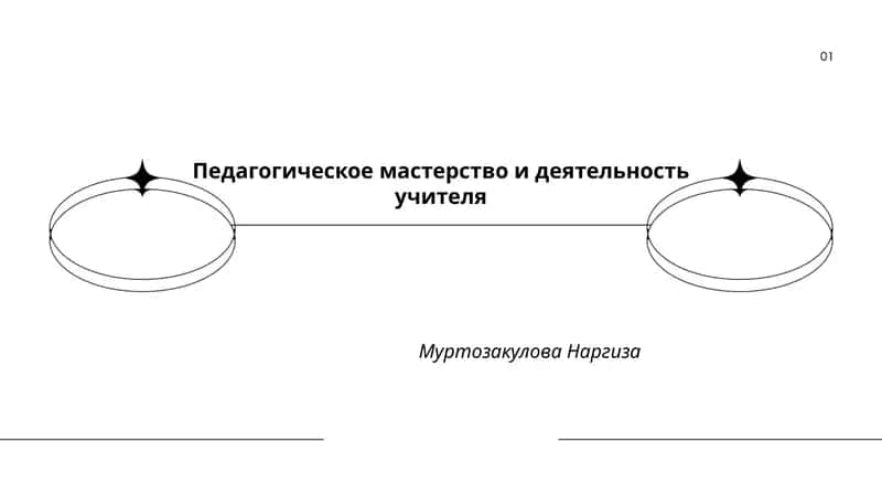 Педагогическое мастерство и деятельность учителя 1