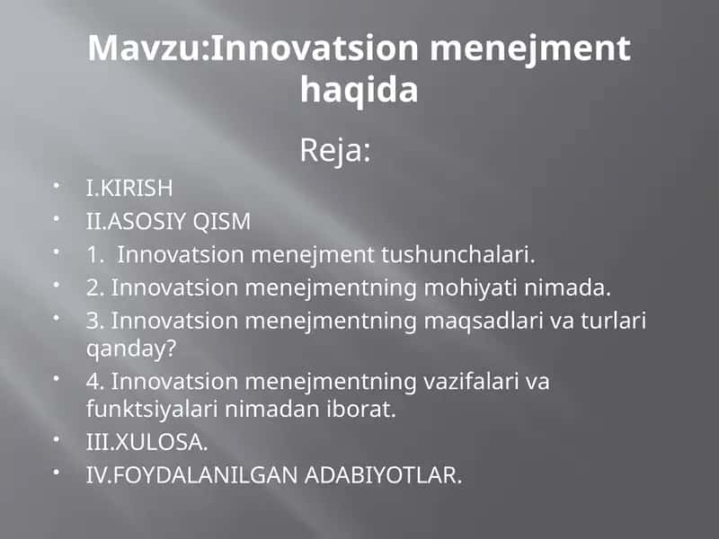 Innovatsionmenejment 1