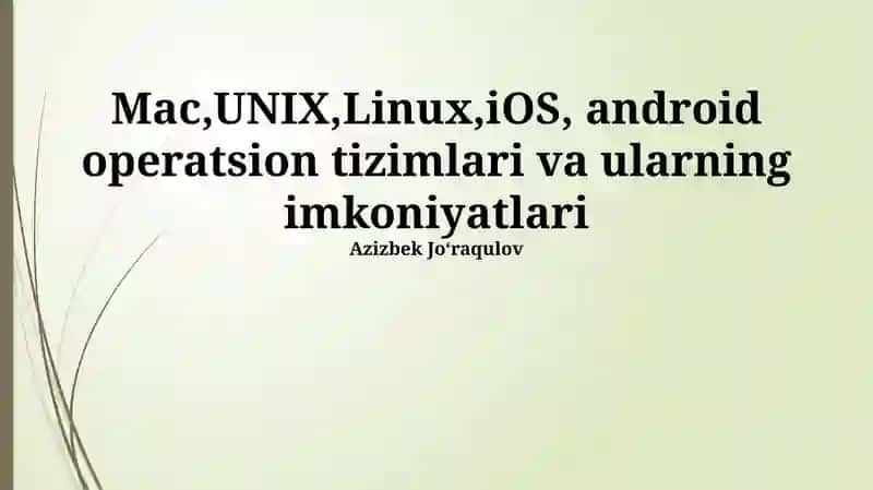 iOS va Androidning xususiyatlari