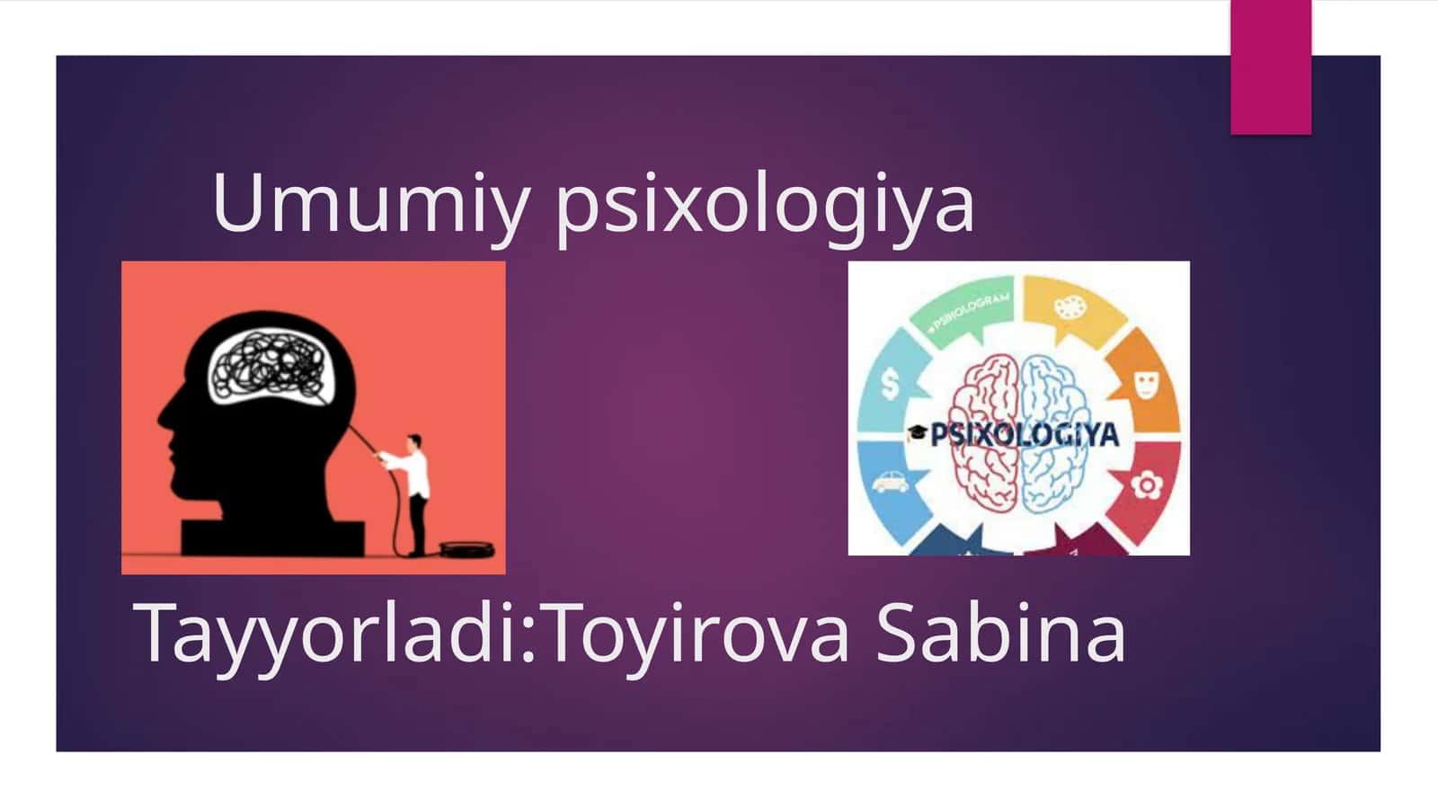 Umumiy psixologiya 1