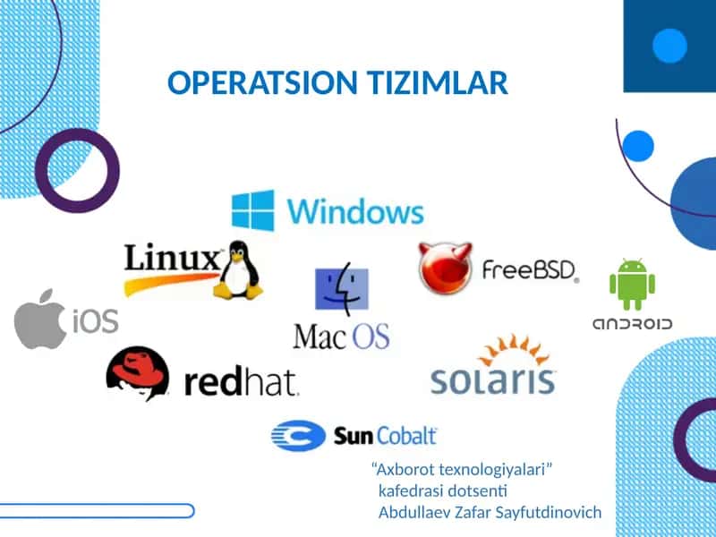 Operatsion Tizimlar 1