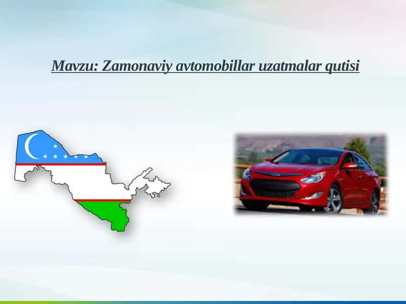 Zamonaviy avtomobillar uzatmalar qutisi 1