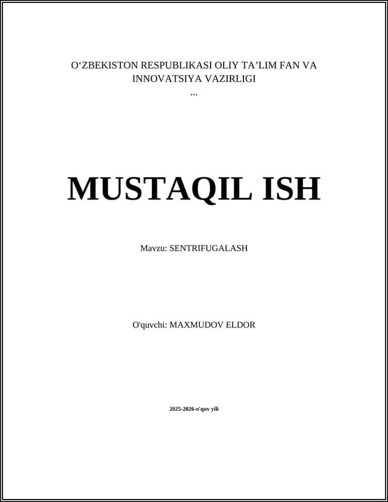 SENTRIFUGALASH 1