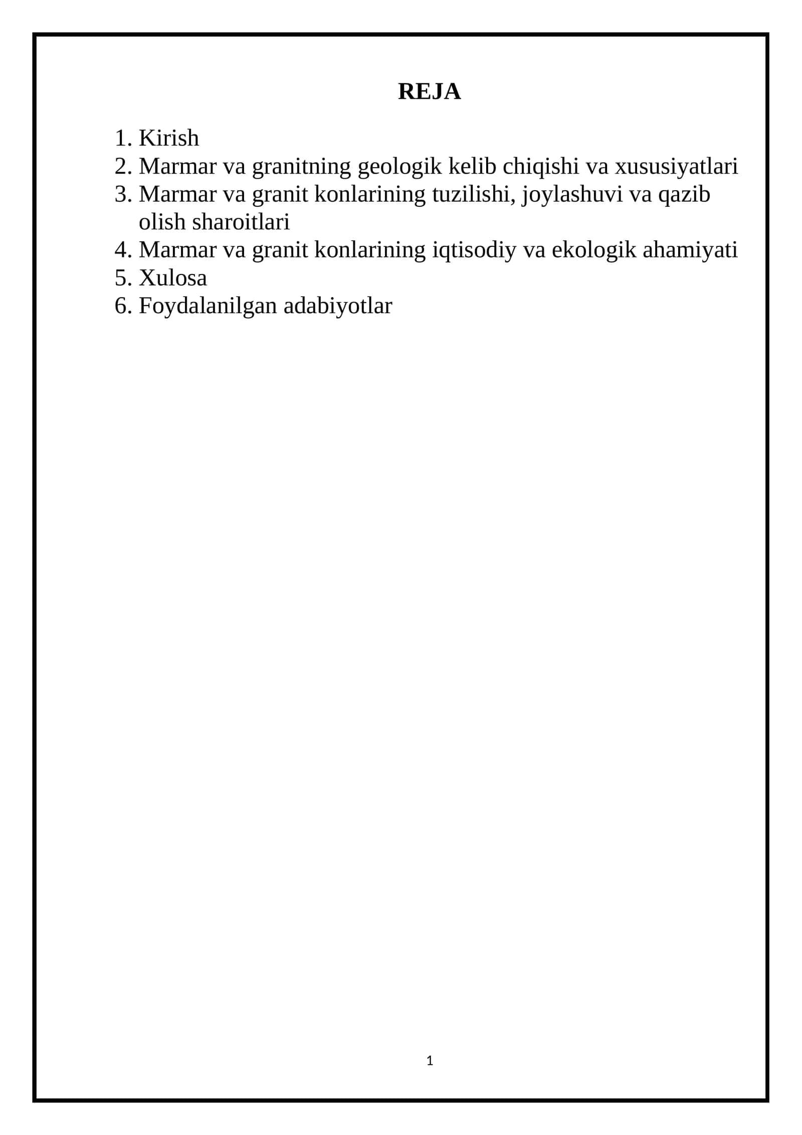 Marmar va granit konlarini o'rganish 1
