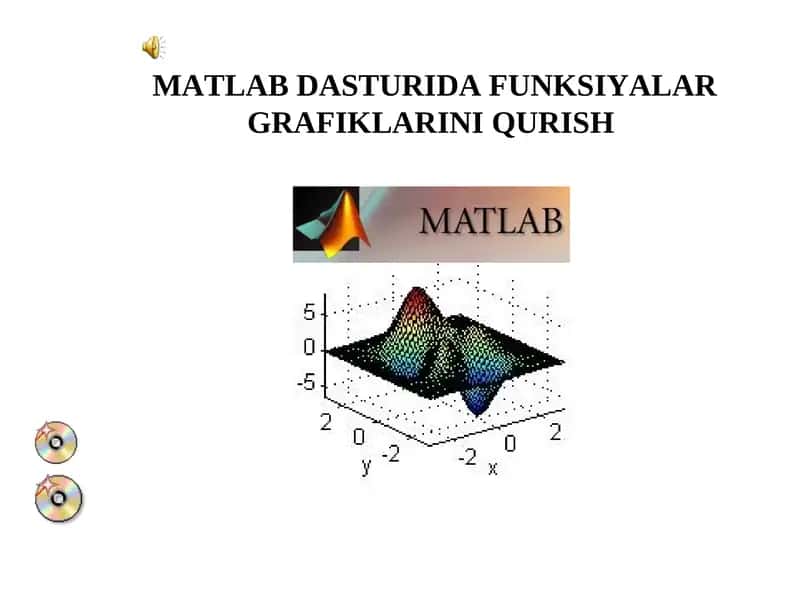 MATLAB DASTURIDA FUNKSIYALAR GRAFIKLARINI QURISH 1