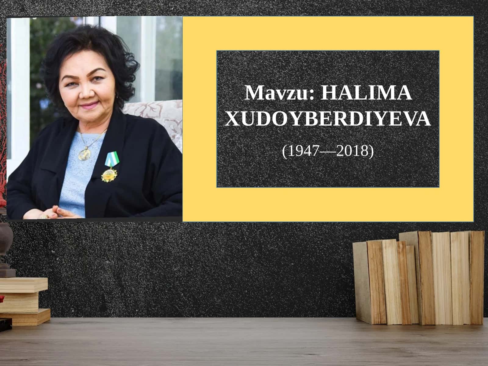 HALIMA XUDOYBERDIYEVA 1