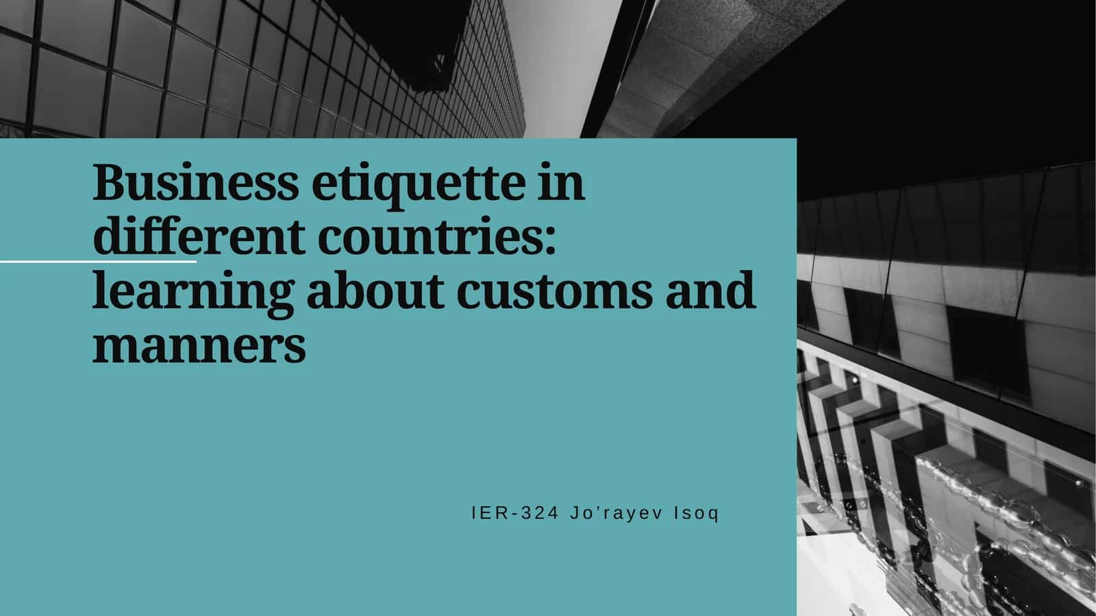Business etiquette in different countries: learning about customs and manners 1