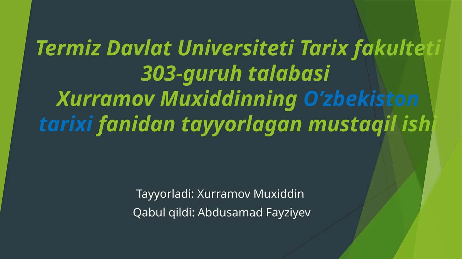 O’zbekistonlik jangchilarning frontlardagi faoliyati 1