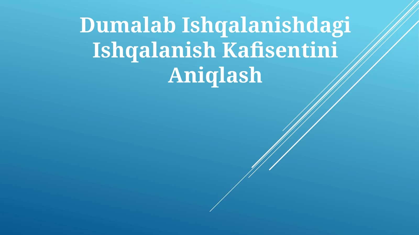 Dumalab Ishqalanishdagi Ishqalanish Kafisentini Aniqlash 1