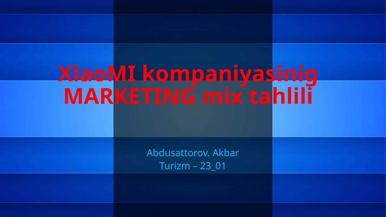 Marketing mix tahlili 1