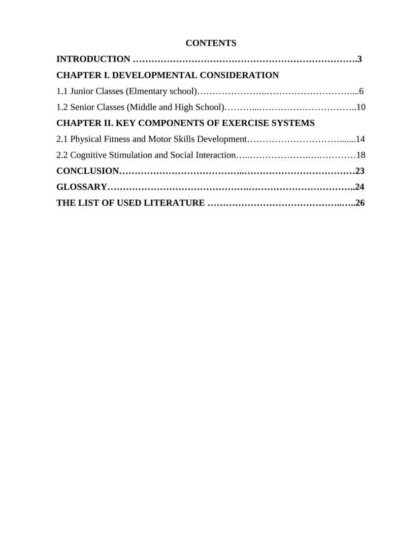 Developmental Considerations and Key Components of Exercise Systems in School-Age Children 1