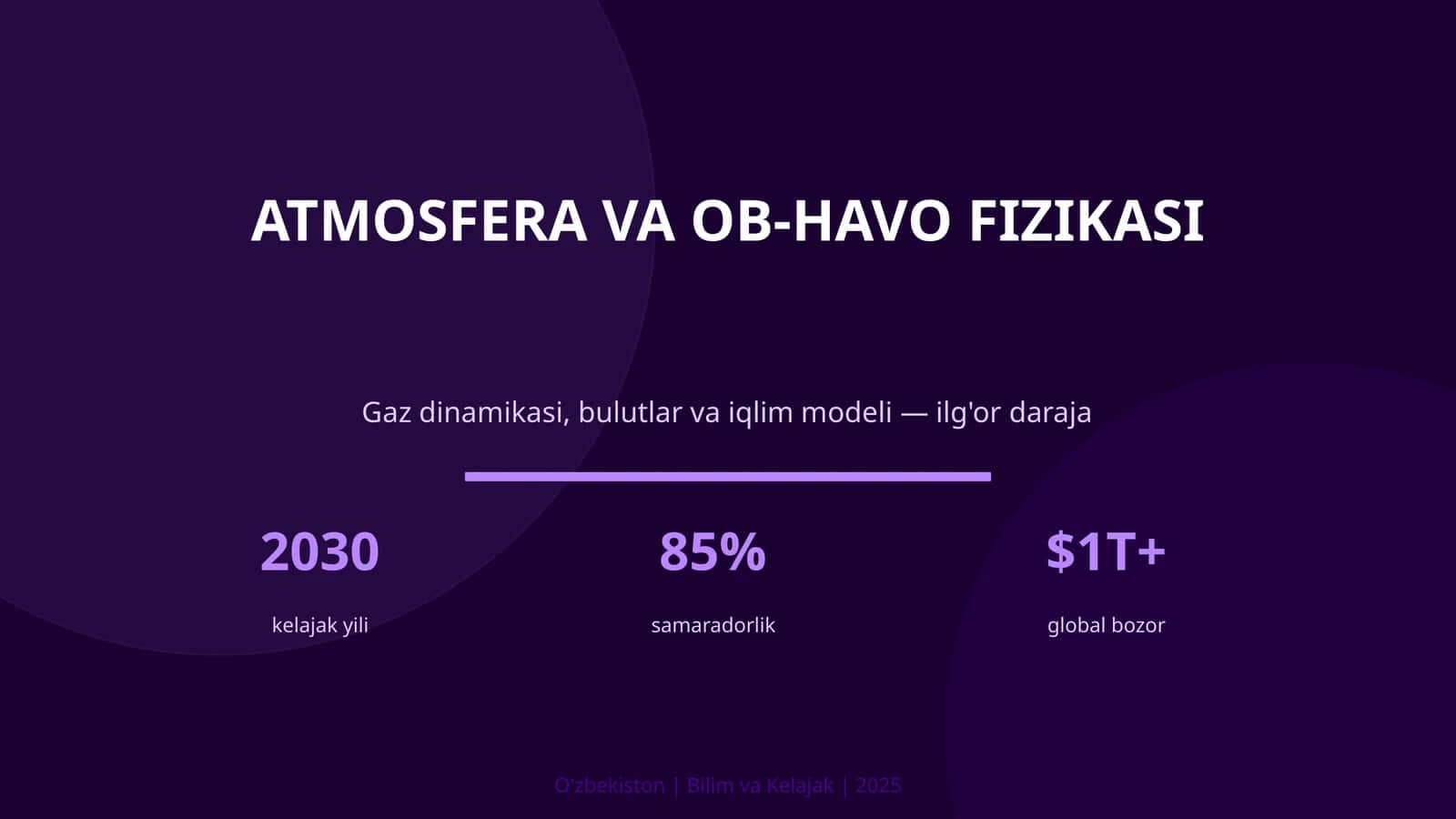 ATMOSFERA VA OB-HAVO FIZIKASI 1