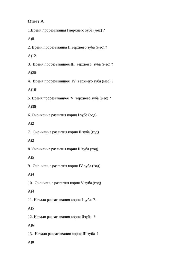 Прорезывание зубов 1