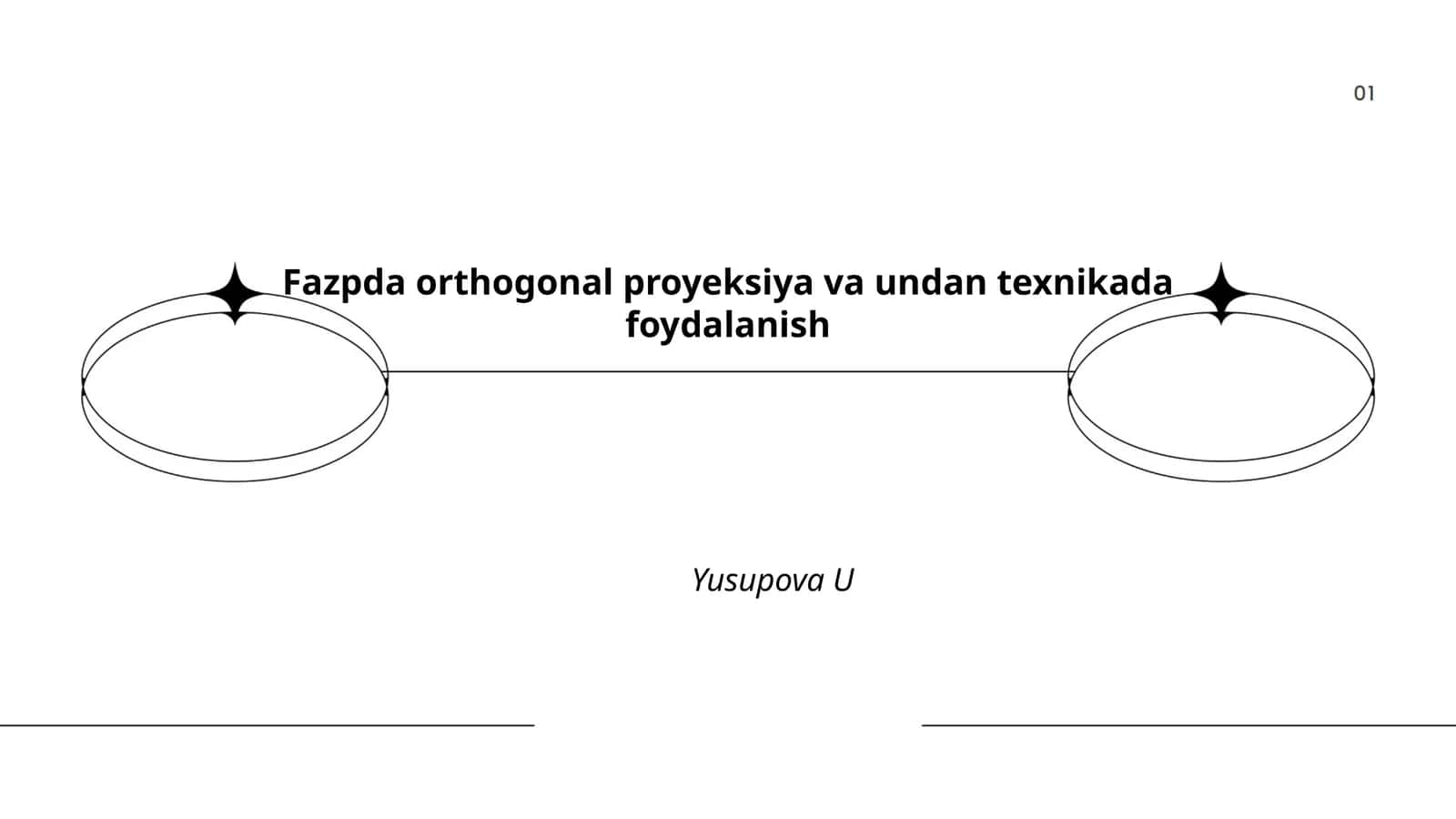 Fazoda ortogonal proyeksiya 1