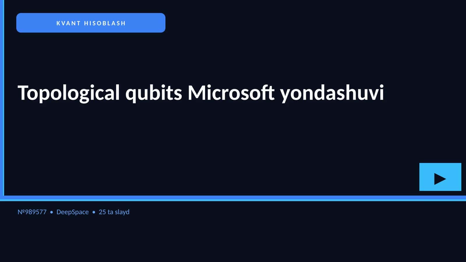 Topological qubits Microsoft yondashuvi 1