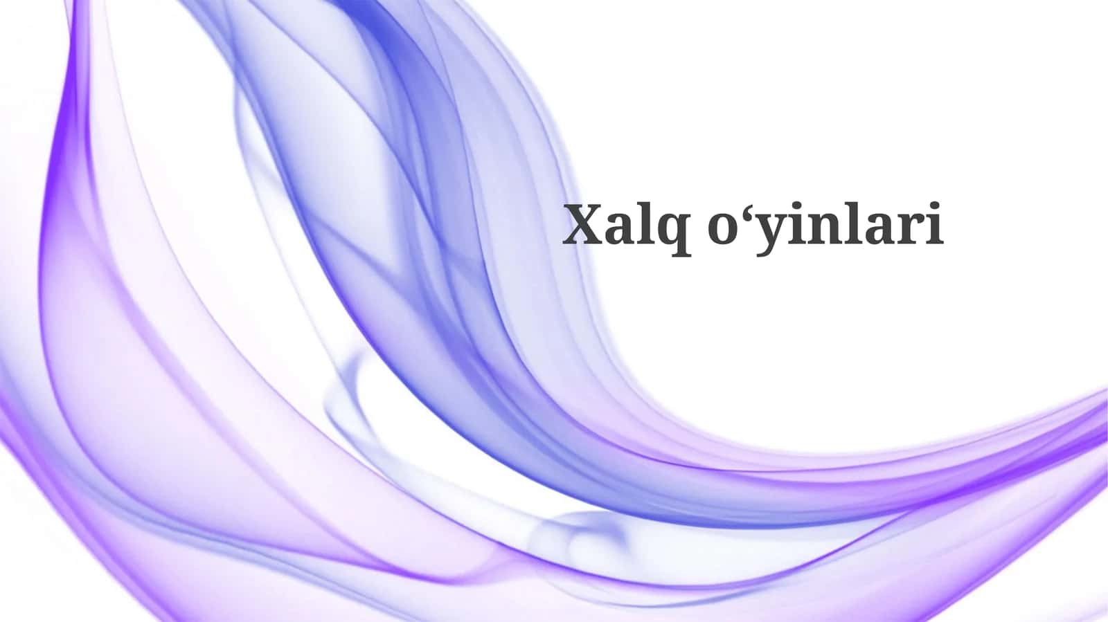 Xalq o'yinlari 1