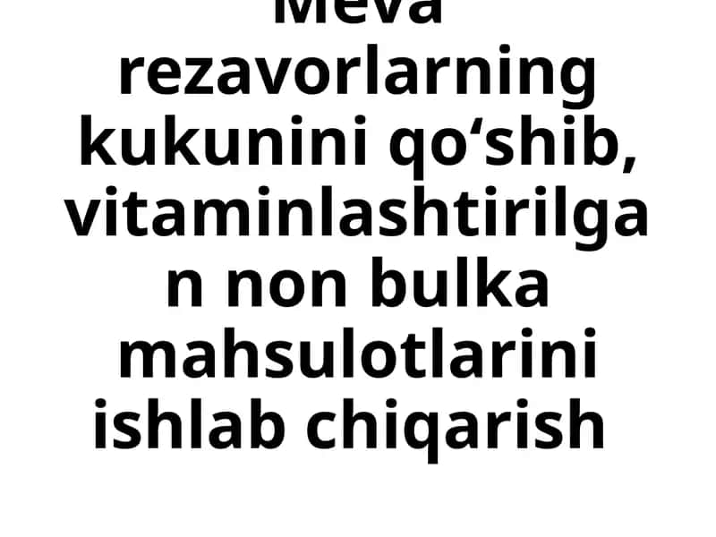 Mevarezavorlar kukuni 1