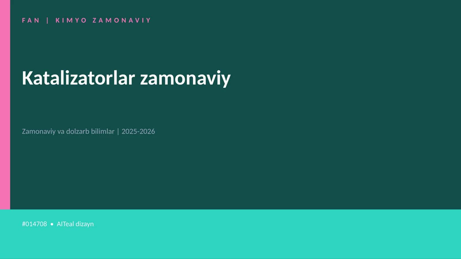KIMYO ZAMONAVIY 1