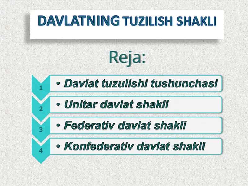 Davlat tuzilishi 1