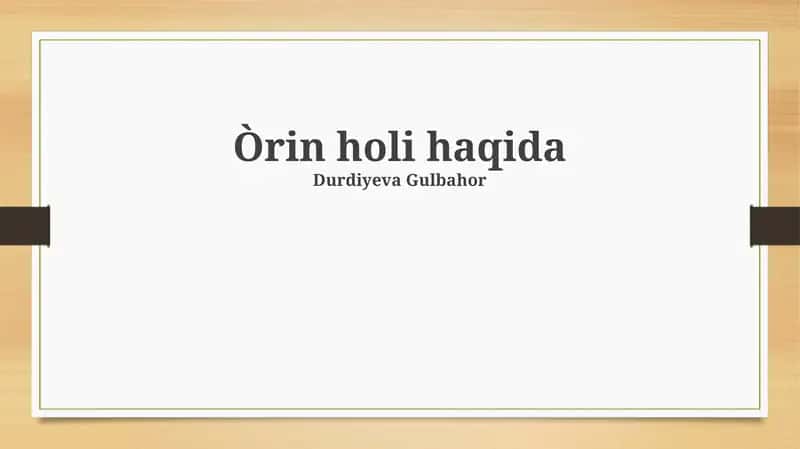 Oʻrin festivali 1