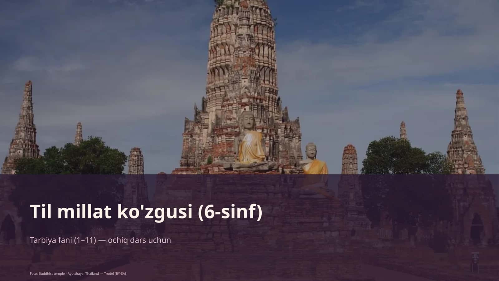 Til millat ko'zgusi (6-sinf) 1