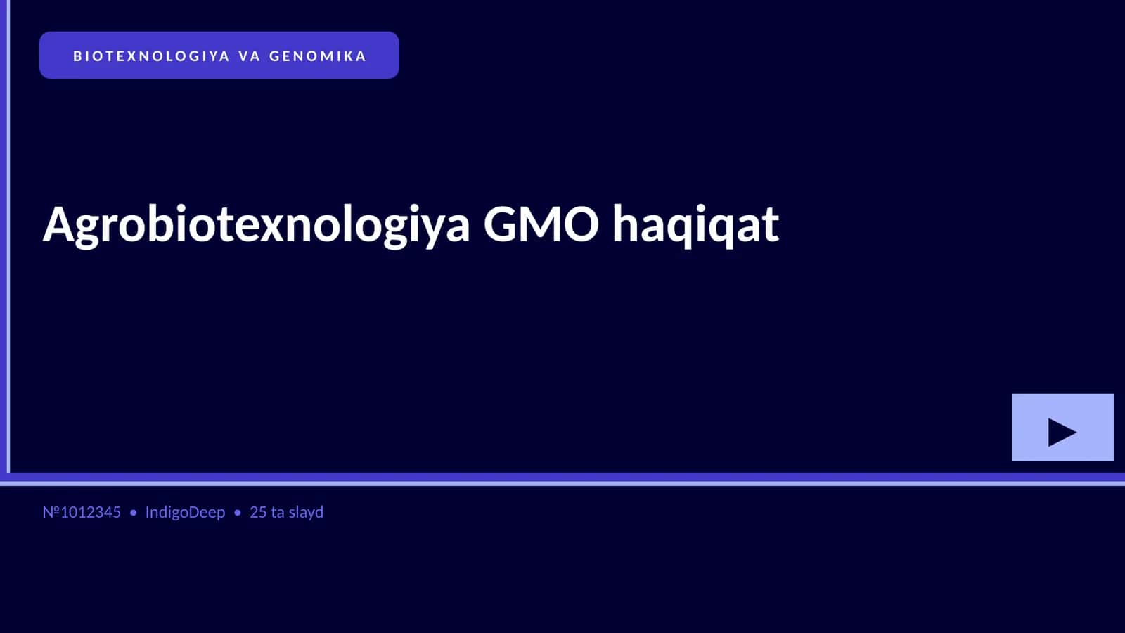 Agrobiotexnologiya GMO haqiqat 1