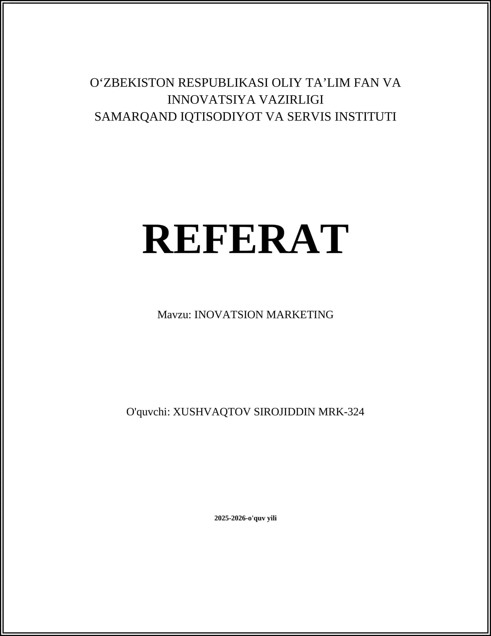 INOVATSION MARKETING 1