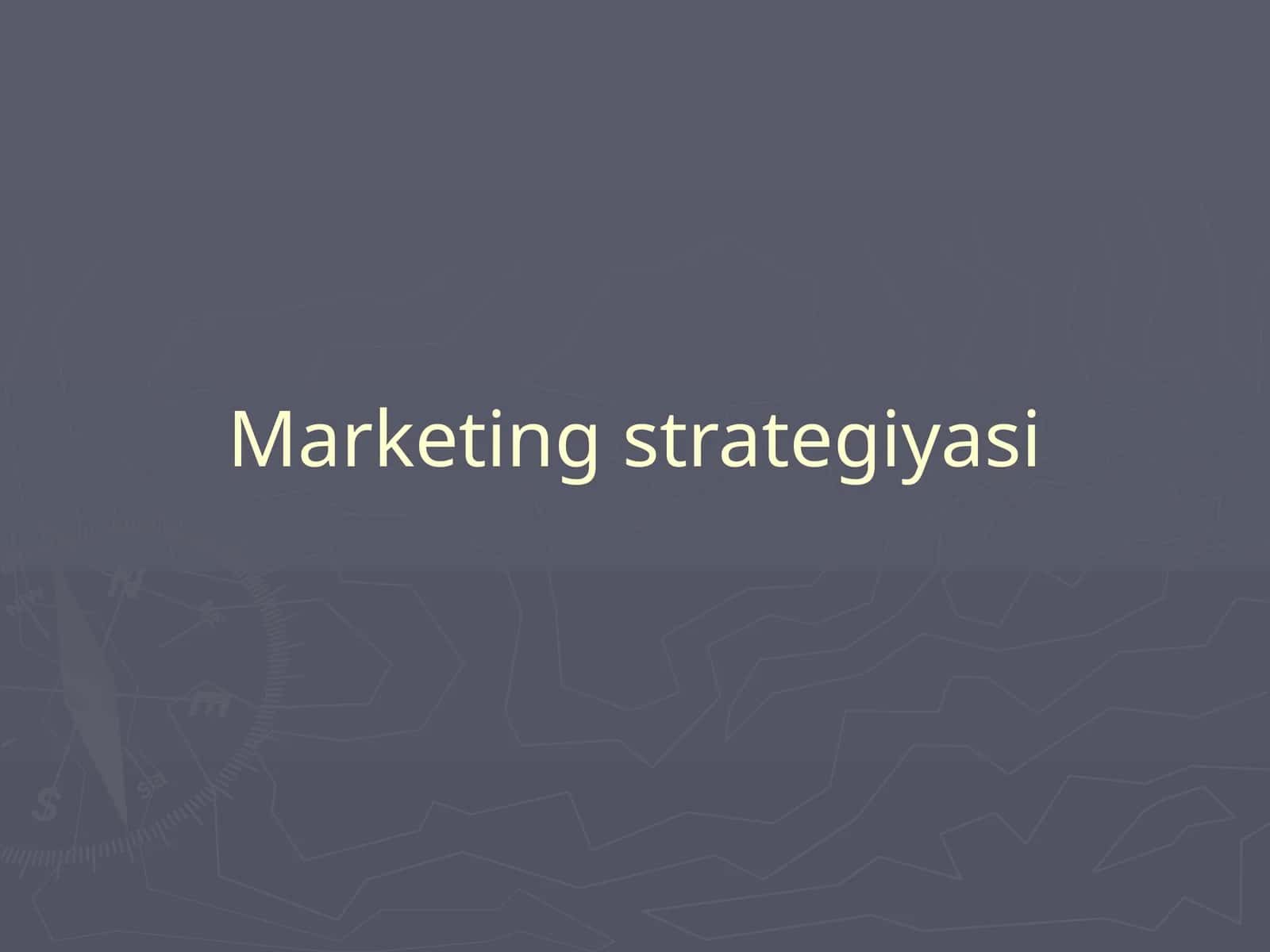 Marketing strategiyasi 1