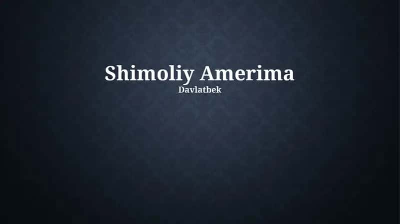 Shimoliy Amerimaning tarixi 1
