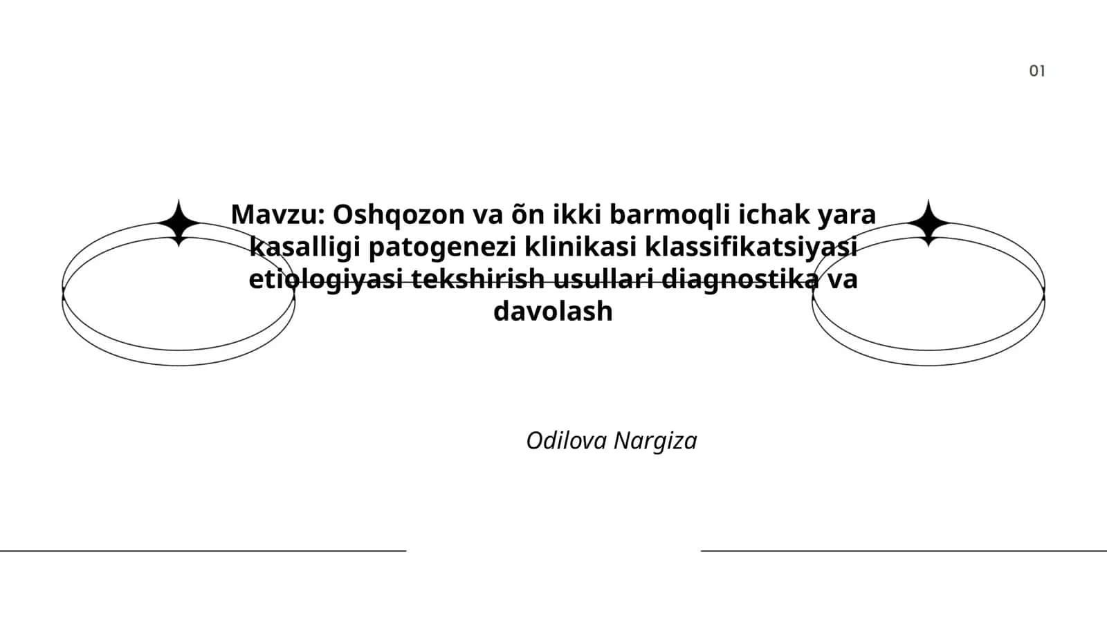 Oshqozon va õn ikki barmoqli ichak yara kasalligi 1