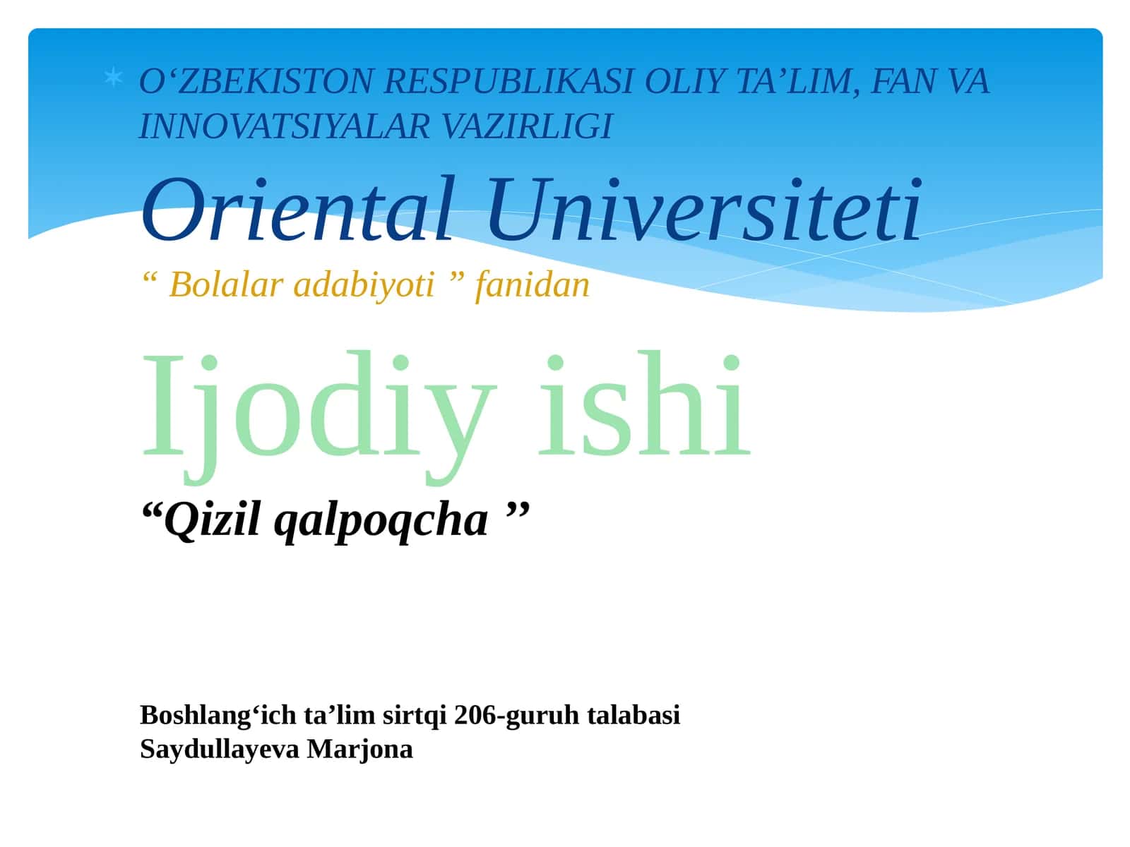 Qizilqalpoqcha 1