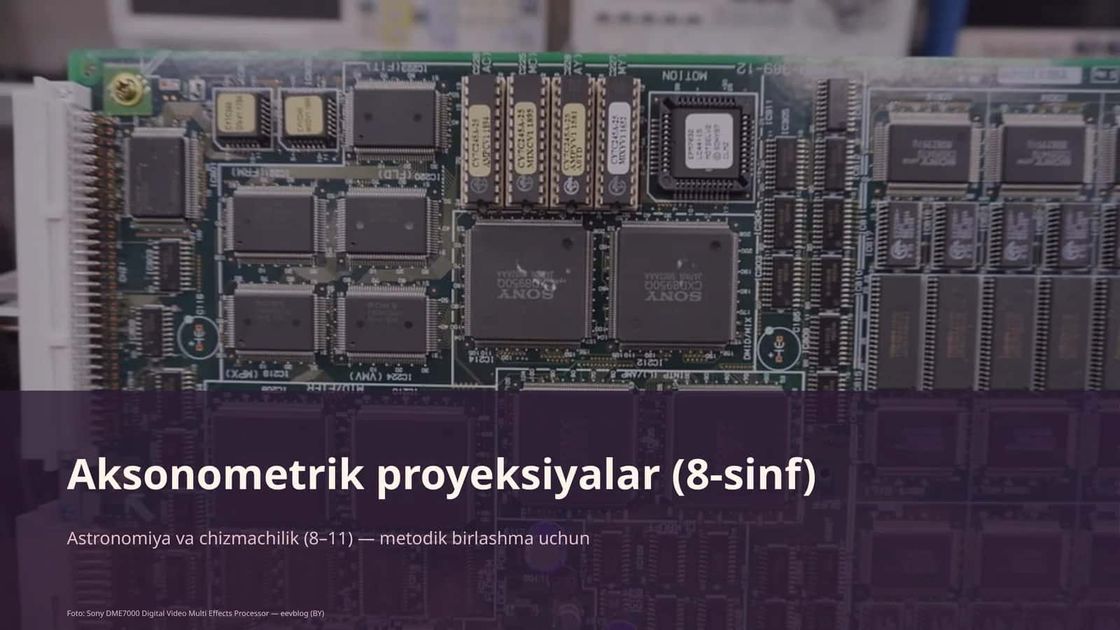 Aksonometrik proyeksiyalar (8-sinf) 1