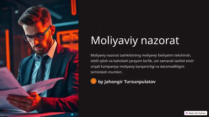 Moliyaviy nazorat 1