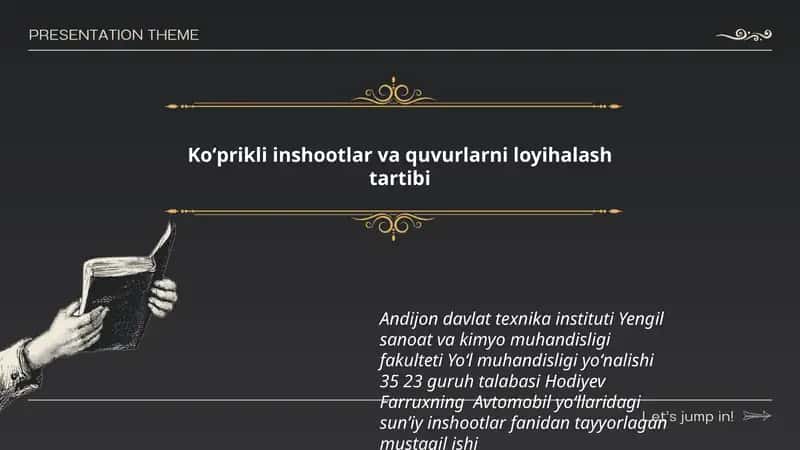 Avtomobil yoʻllaridagi sunʼiy inshootlar 1