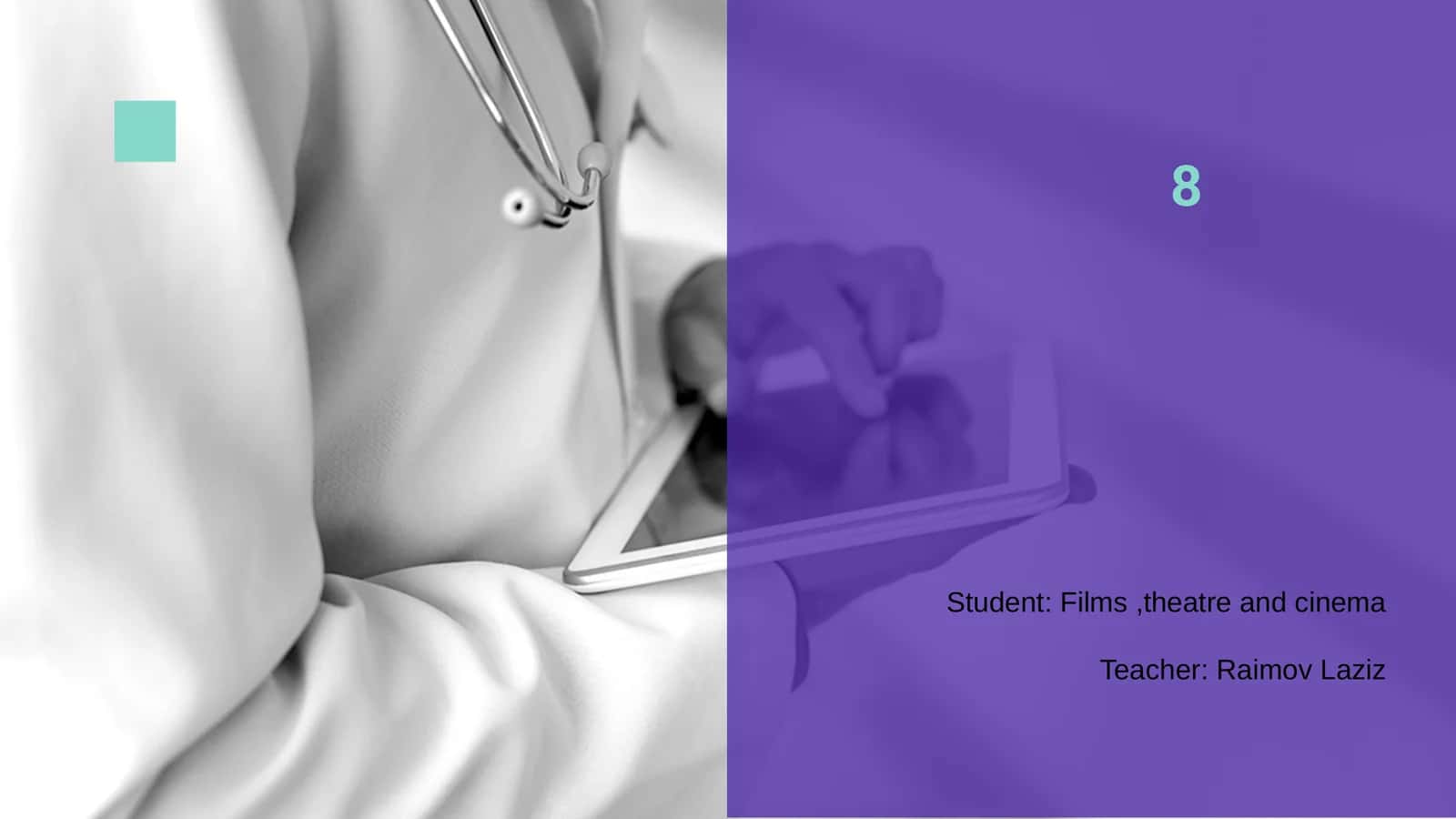 Student: Films,theatre and cinema 1